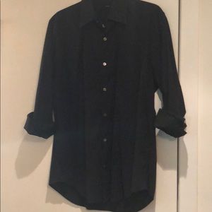 Men’s black button down shirt